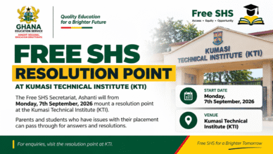 Free SHS Placement Resolution Point – KTI